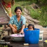 Cambodia Woman Washing
